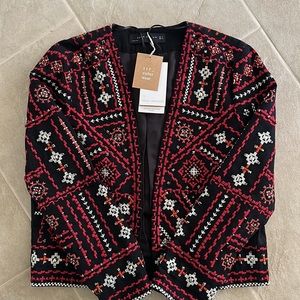 Spectacular Zara Jacket embellished embroidered beaded - Influencer NWT